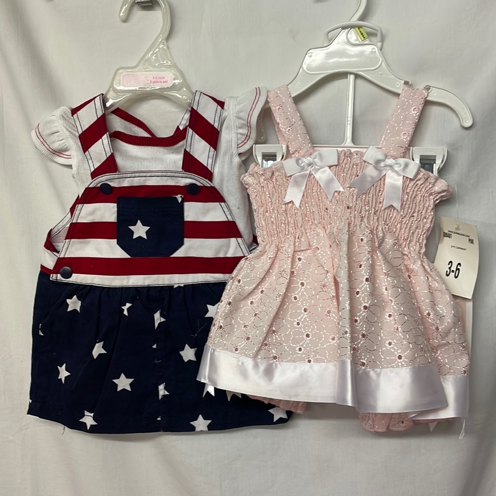 2 - 3 to 6 months 2pc outfits by Bonniebaby & Childrens Place